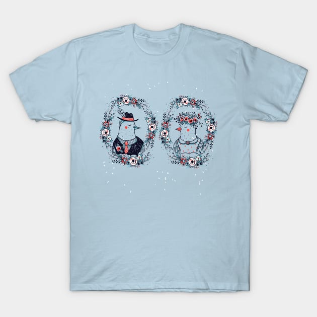 Wedding Birds T-Shirt by annapaff